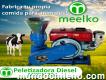 Peletizadora Meelko 120 mm Diesel 8 hp Mixta Mkfd120a